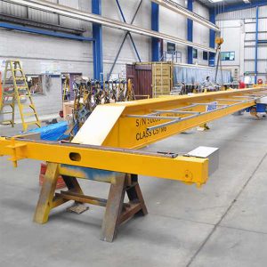 Gantry crane beam frame