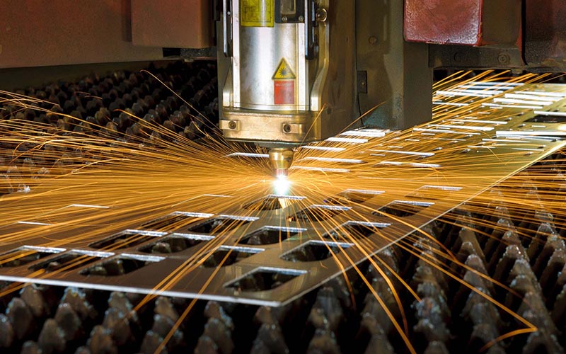 Laser metal cutting is based on focusing laser energy on a point