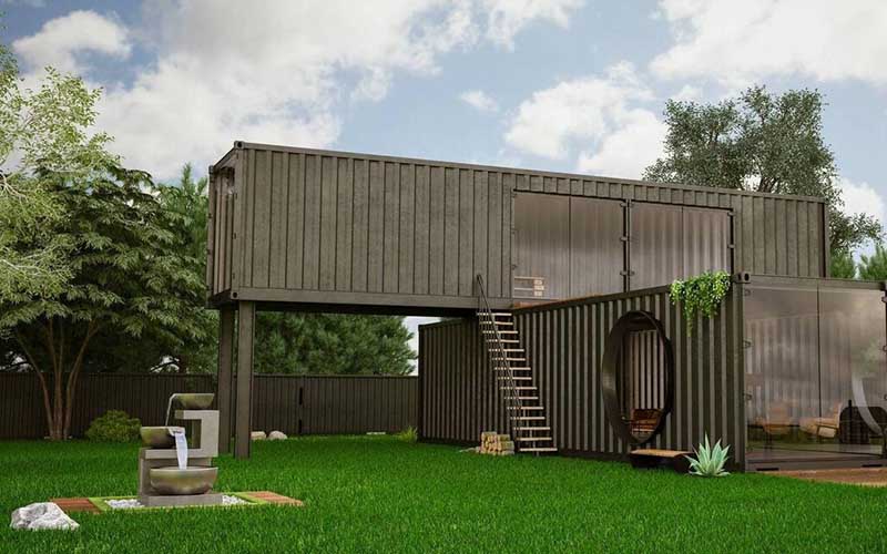 Container prefab houses have high mobility