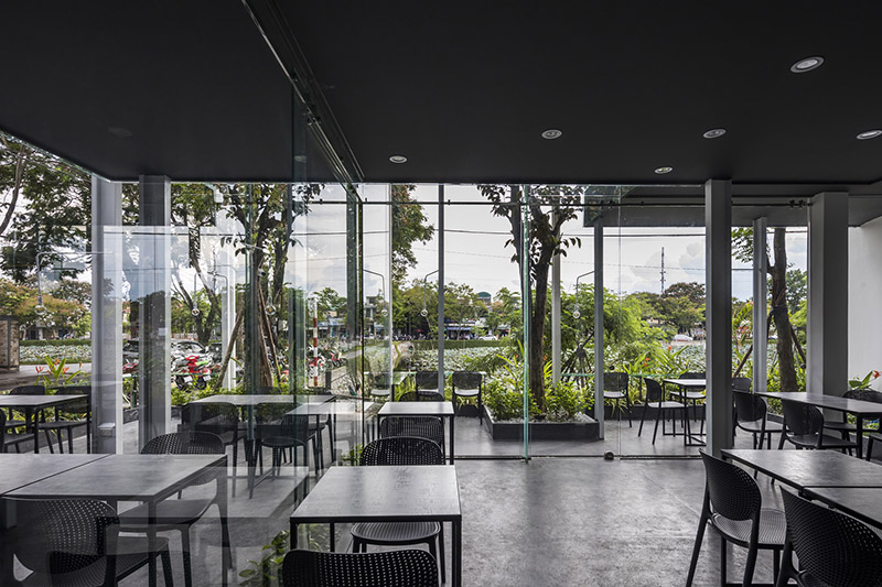 Sample of pre-engineered steel house used as a coffee shop