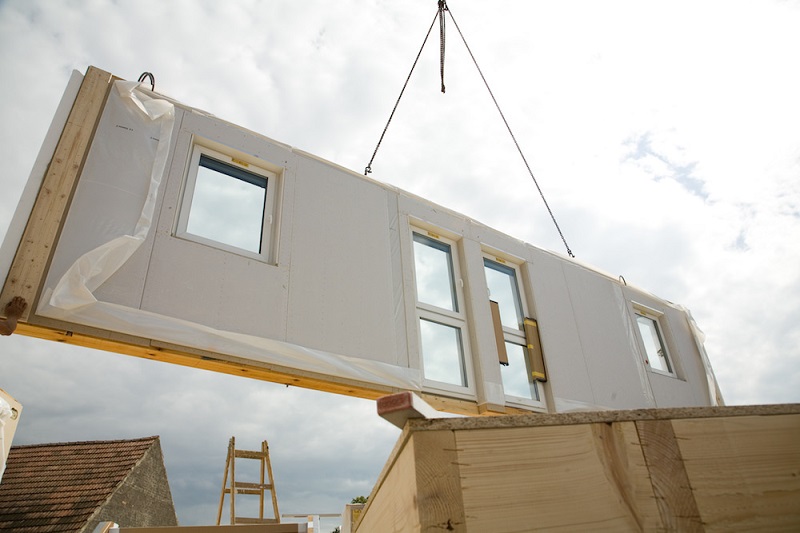 Transport prefabricated home accessories to the final assembly site
