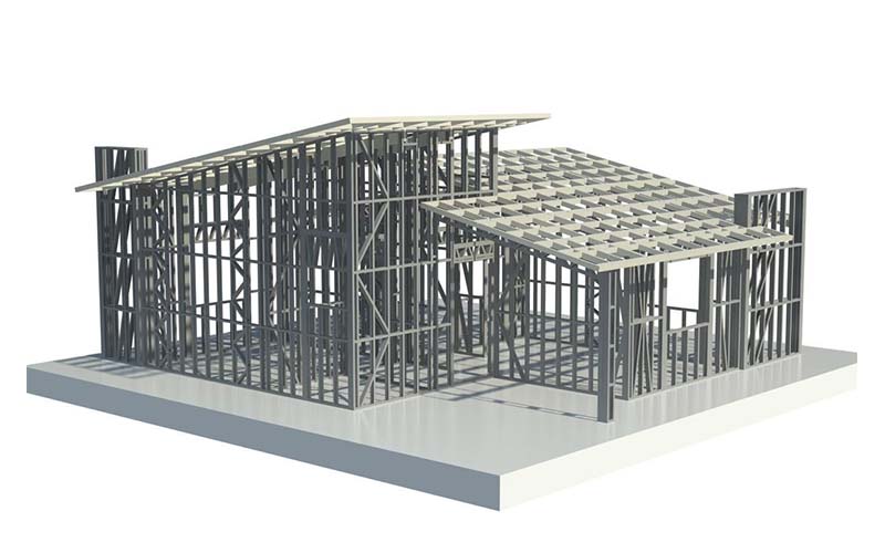 Light steel frame is widely used in construction