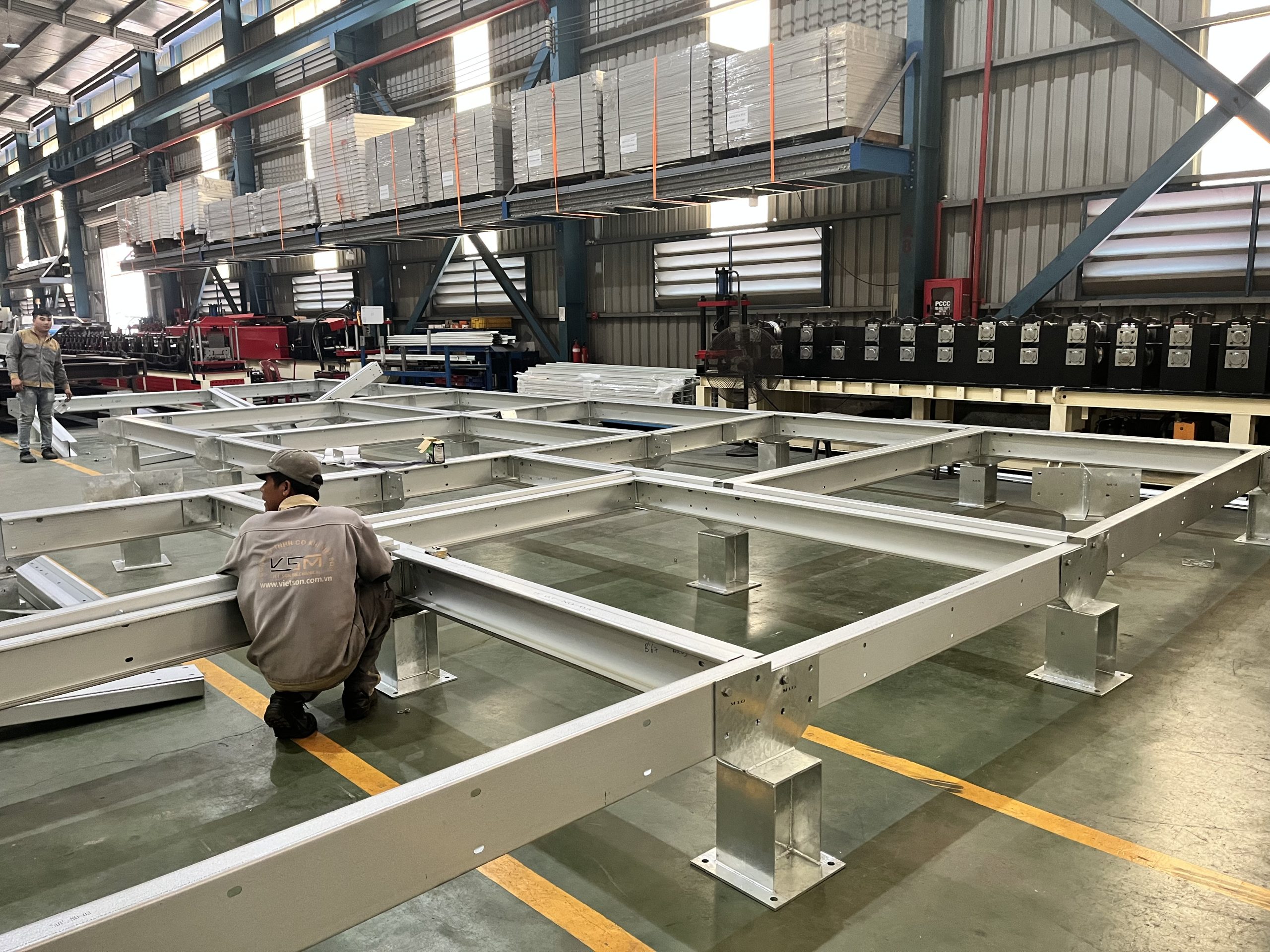 Floor frame trial installation process