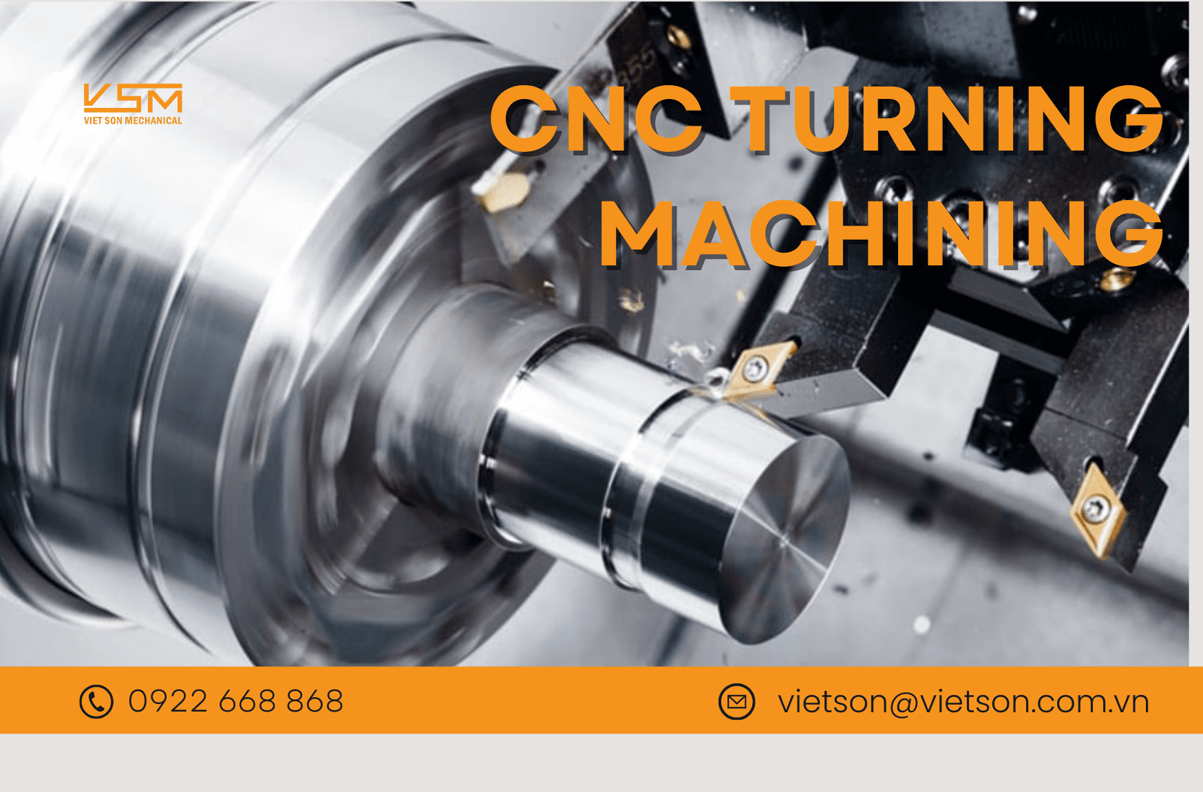 the CNC turning machining Viet Son Mechanical 