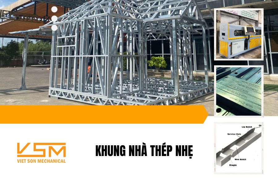 Mẫu khung nhà thép nhẹ Việt Sơn