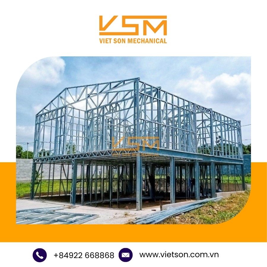 Khung nhà tiền chế Khung nhà thép nhẹ