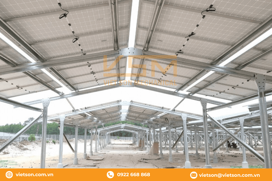 khung solar farm