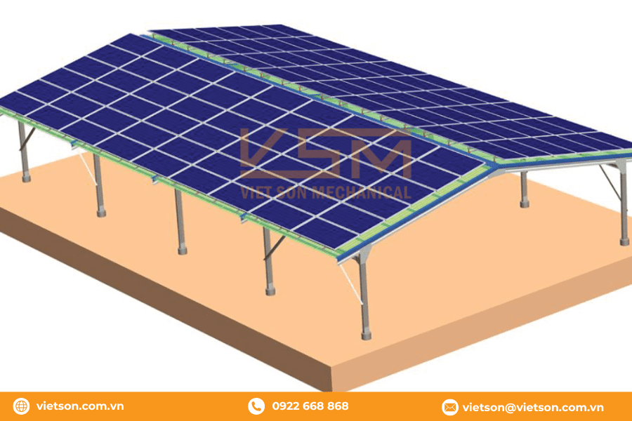 khung solar farm